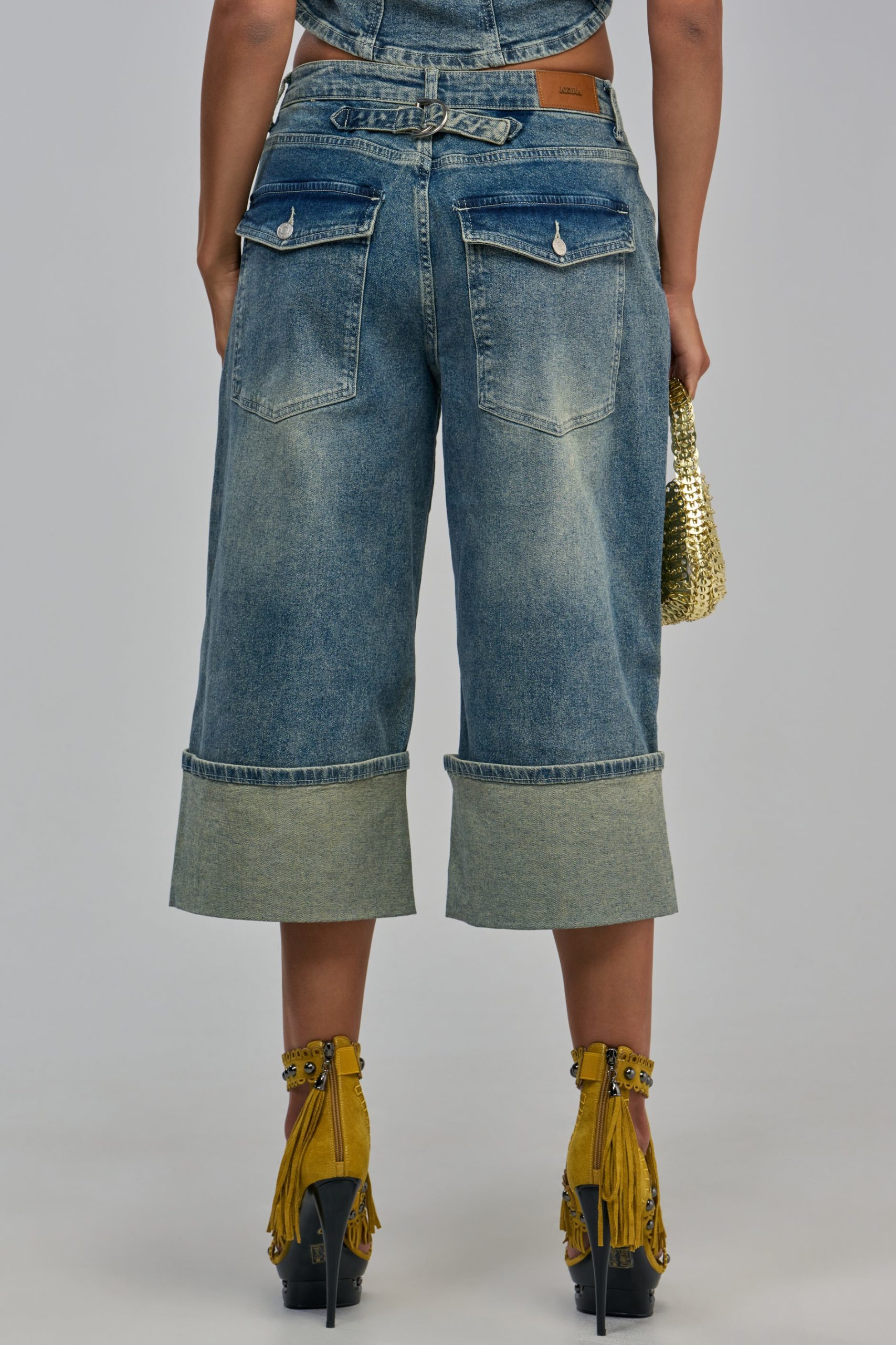 AUBERGINE DENIM CULOTTE - Image 2