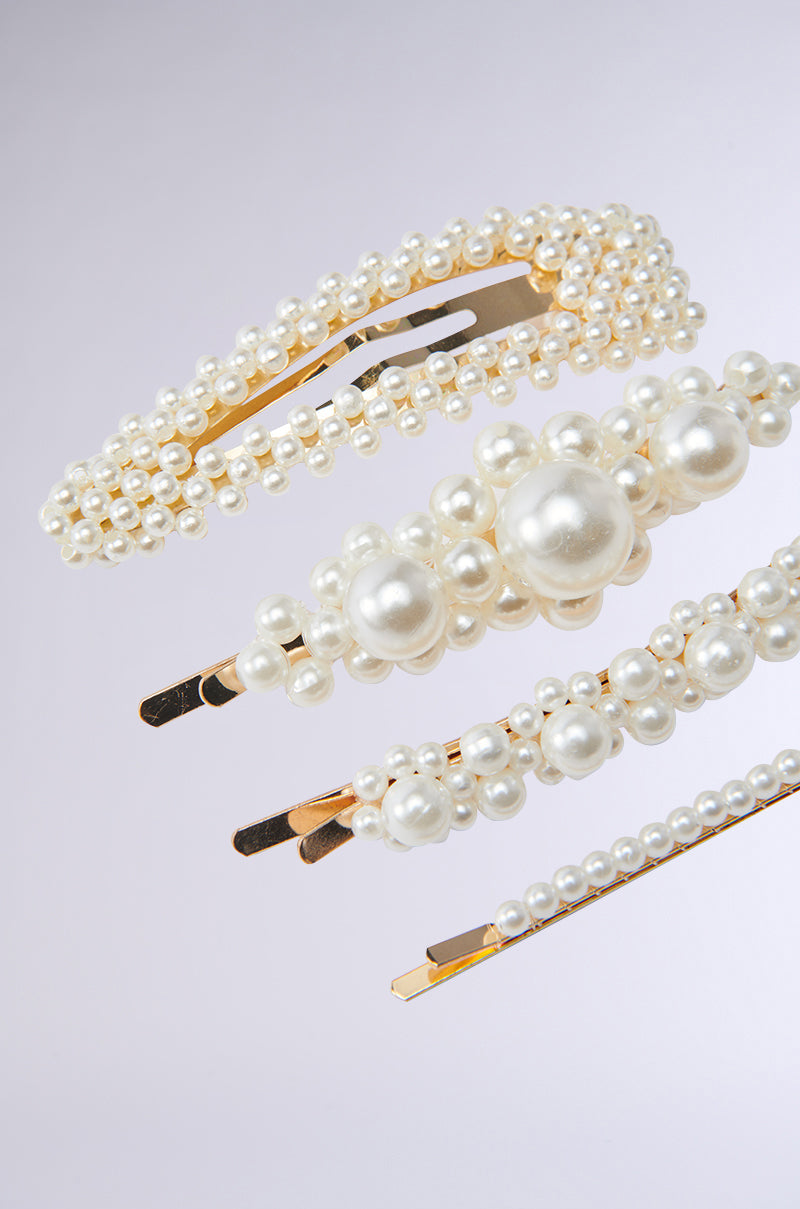 PEARLY THINGS IVORY HAIR CLIPS - Image 2