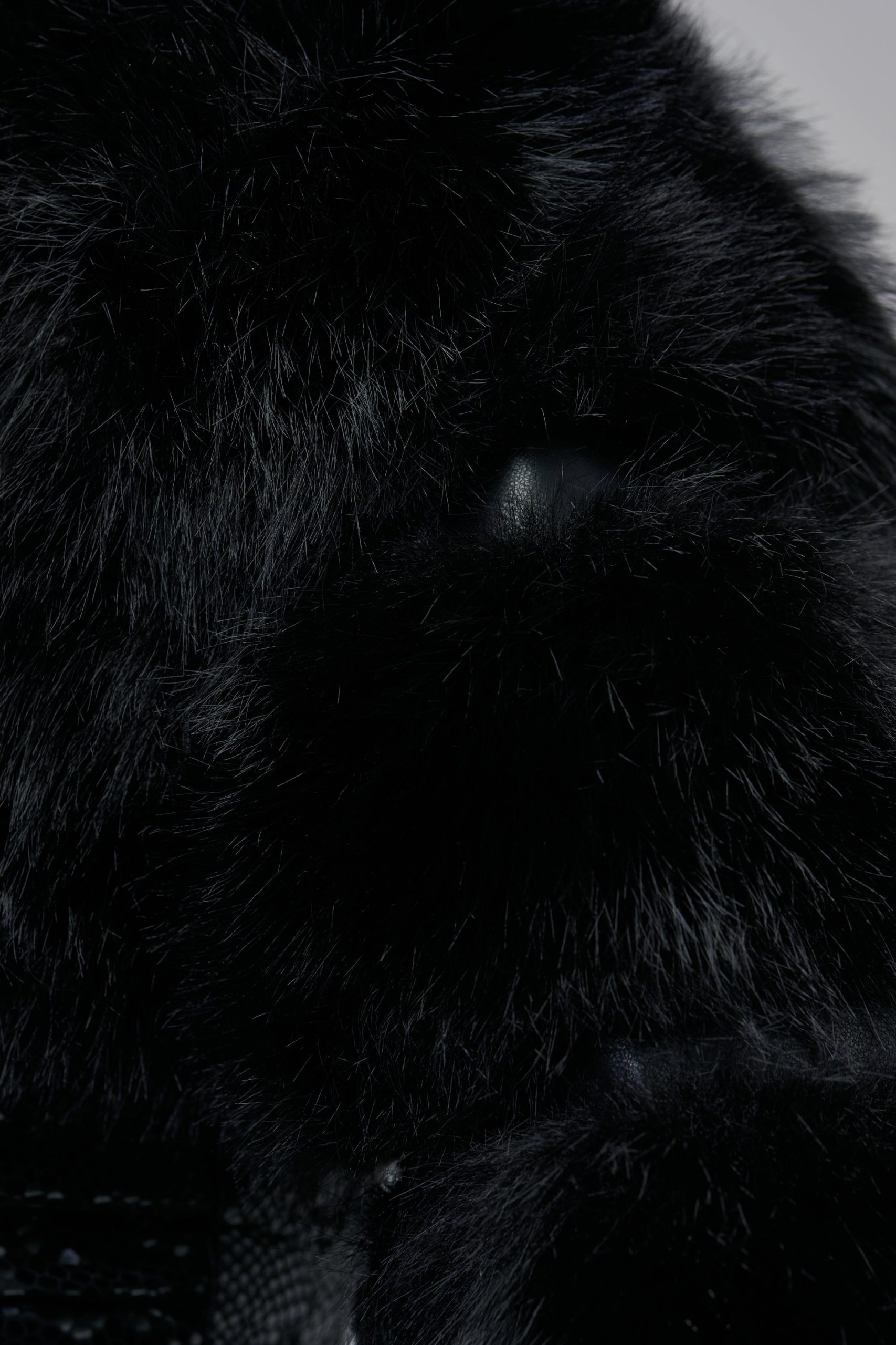 TOP IT OFF FAUX FUR SHRUG IN BLACK - Image 12