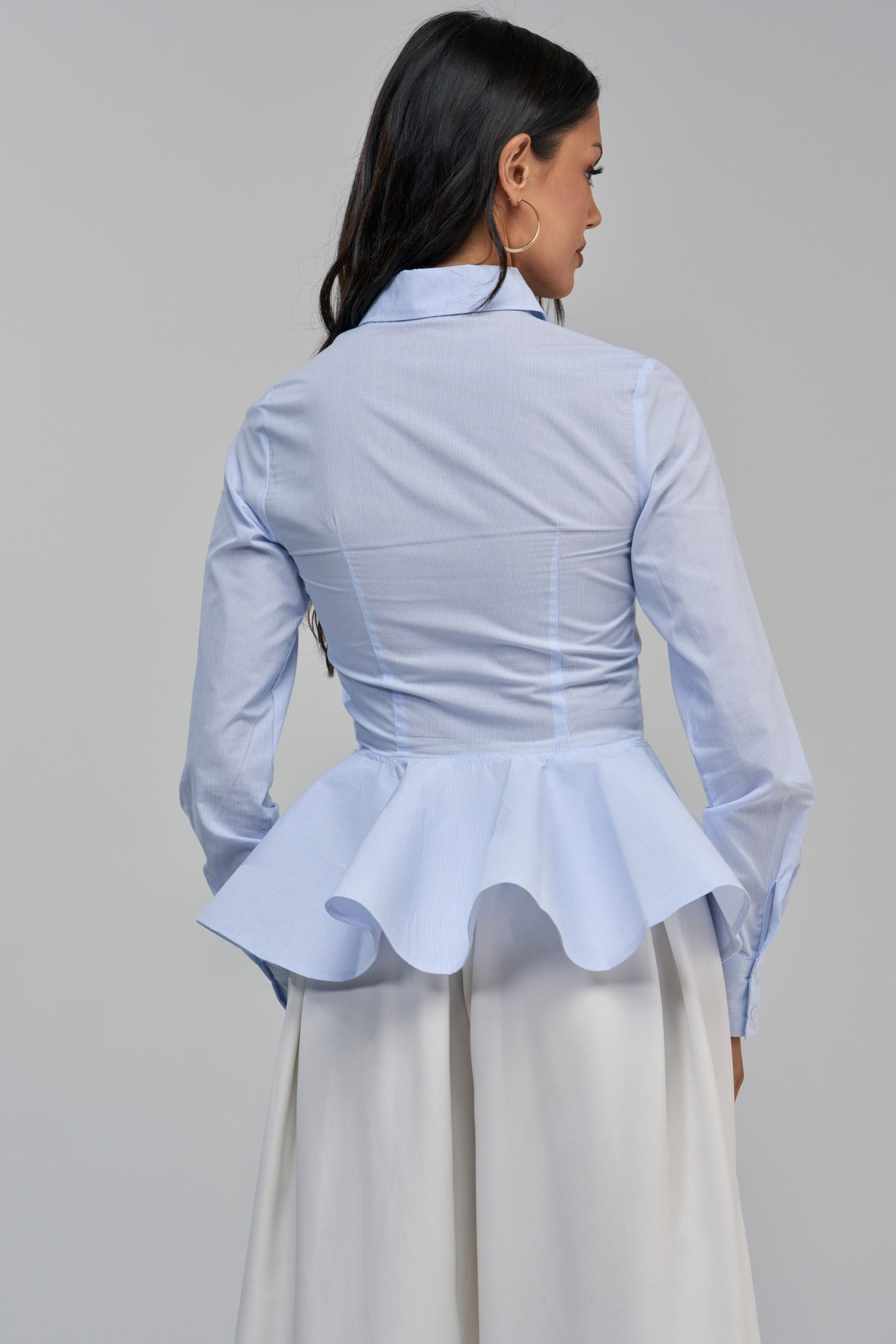 TOP OF MY GAME POPLIN BLOUSE