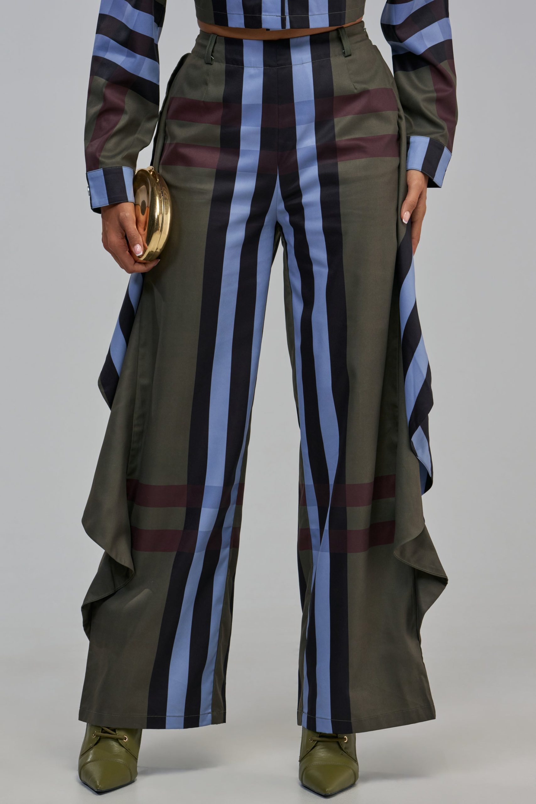 LUXURY LIFE PLAID TROUSER IN GREEN - Image 2