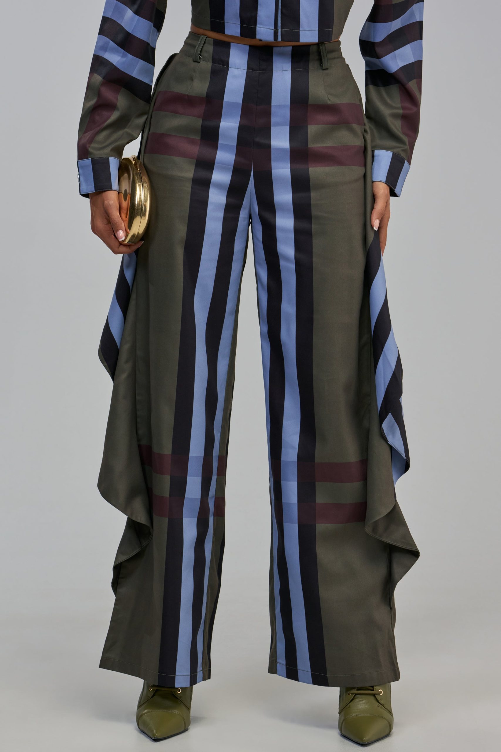 LUXURY LIFE PLAID TROUSER IN GREEN - Image 7