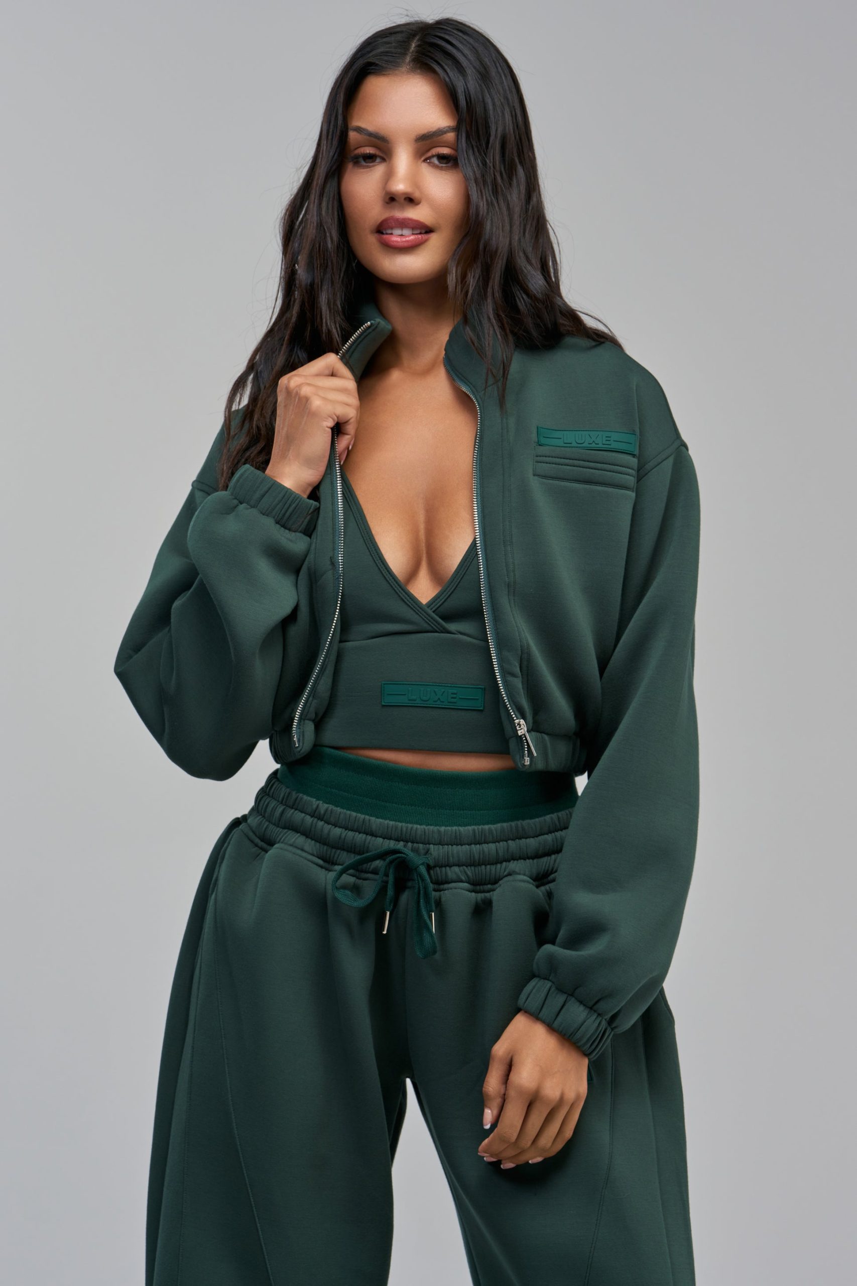 LUXE EVERDAY ICON ZIP UP SWEATSHIRT - Image 8