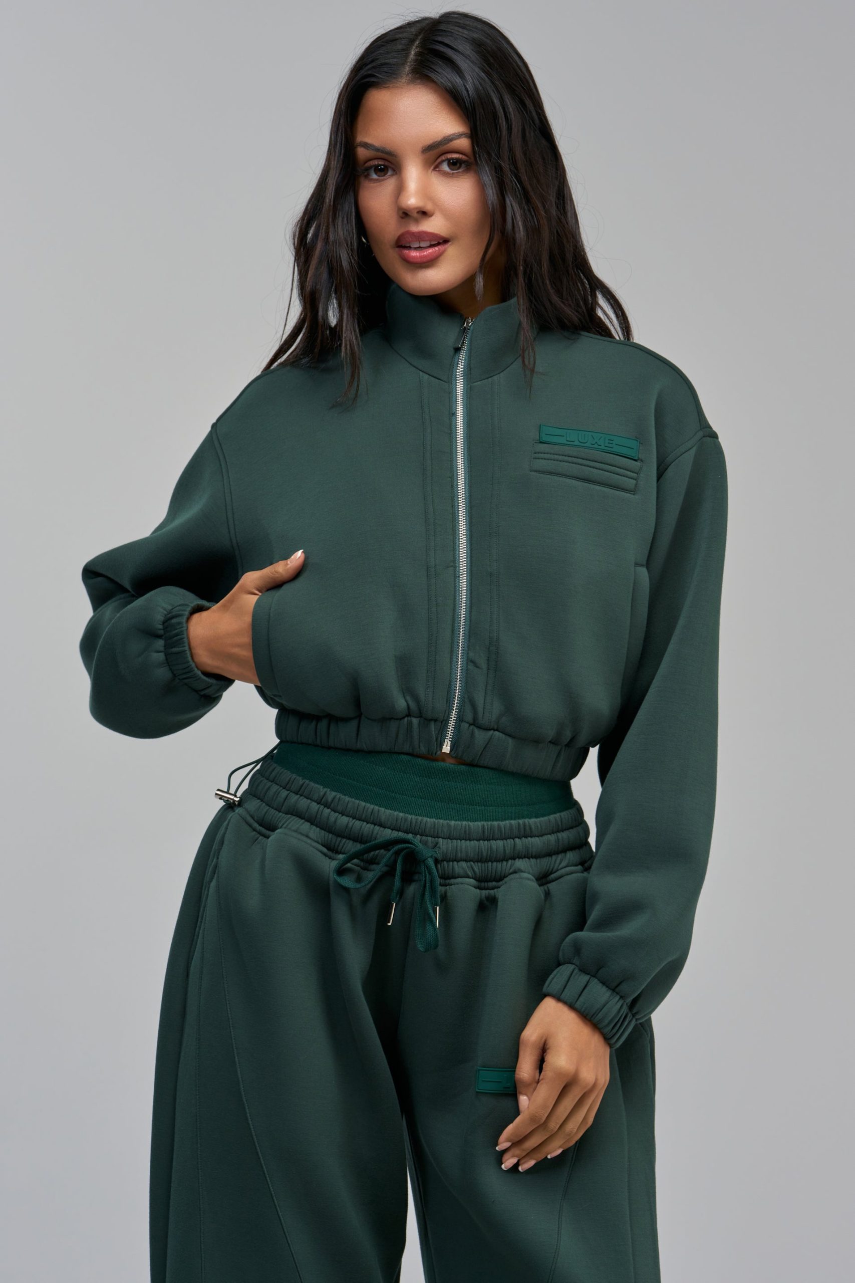 LUXE EVERDAY ICON ZIP UP SWEATSHIRT - Image 9
