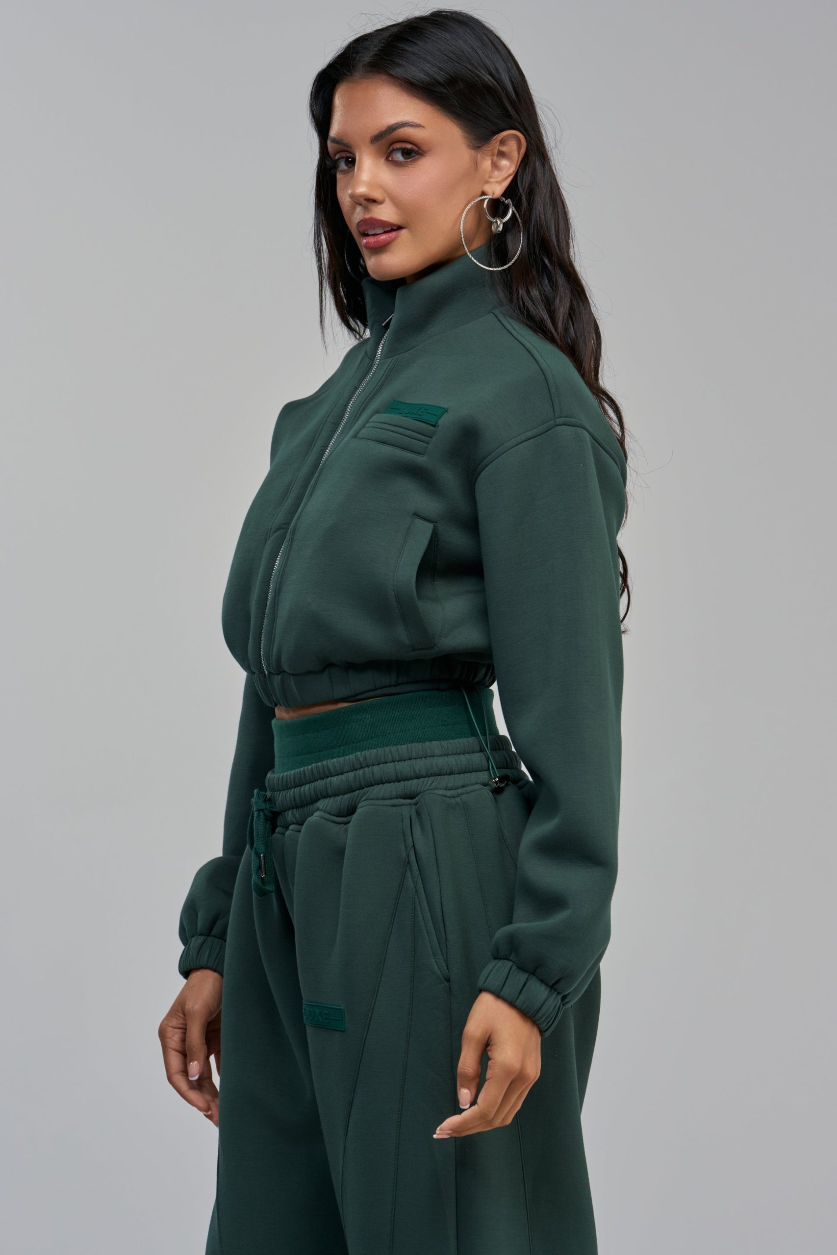 LUXE EVERDAY ICON ZIP UP SWEATSHIRT