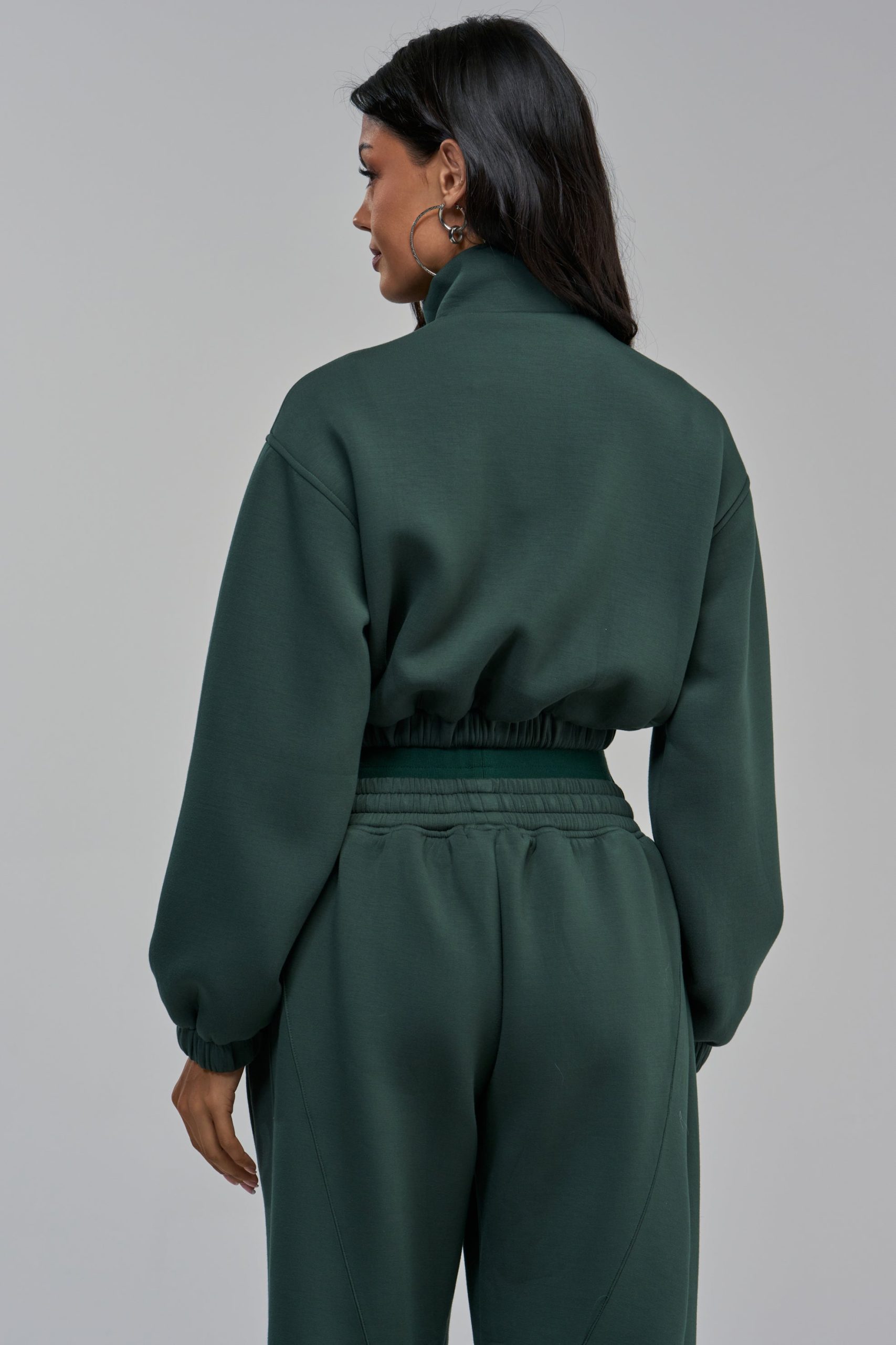 LUXE EVERDAY ICON ZIP UP SWEATSHIRT - Image 2