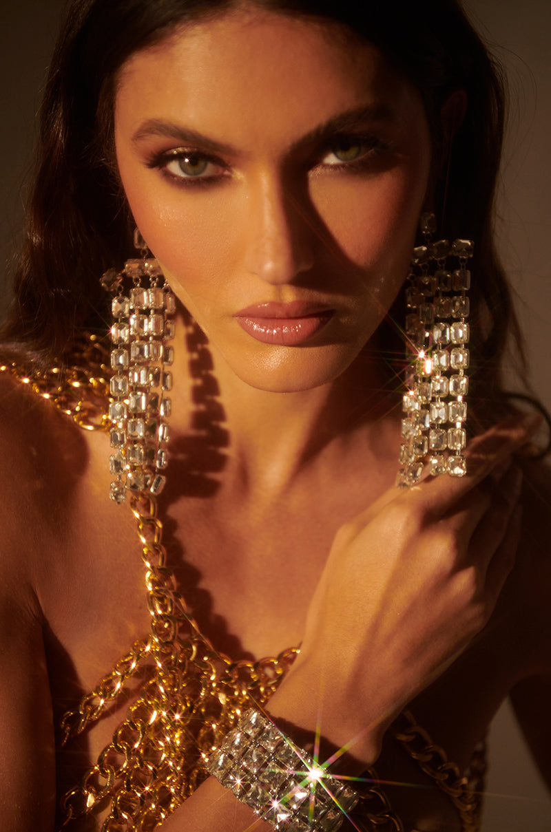CRYSTAL WATERFALL EARRING - Image 5