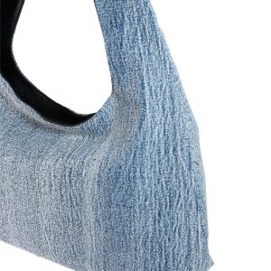 SANDS OVERSIZED SHOULDER BAG IN DENIM