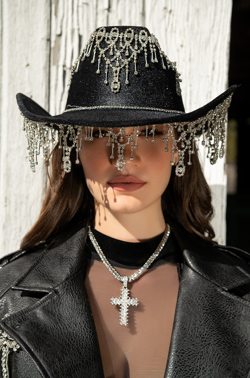 STALLION WESTERN EMBELLISHED COWBOY HAT - Image 3