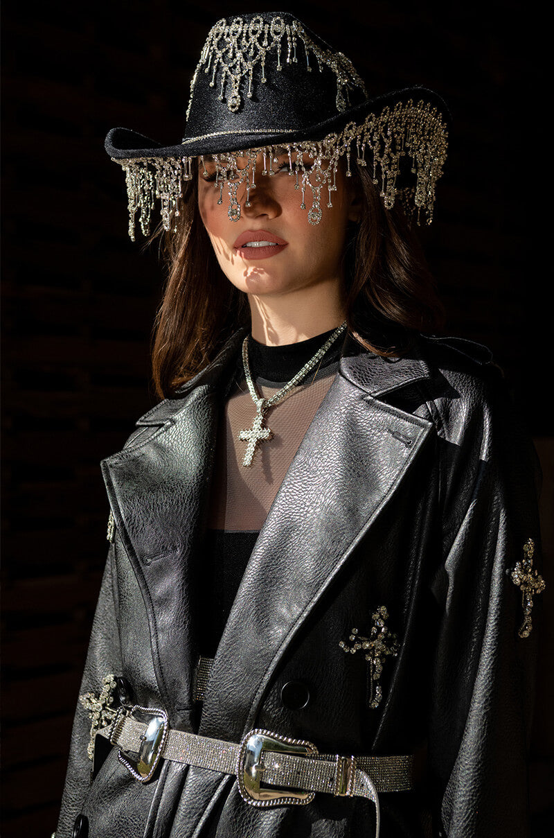STALLION WESTERN EMBELLISHED COWBOY HAT - Image 12