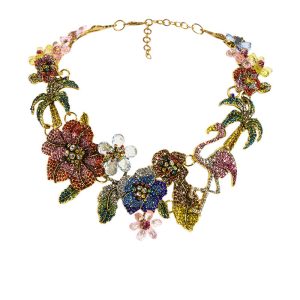 FLOWER STATEMENT NECKLACE